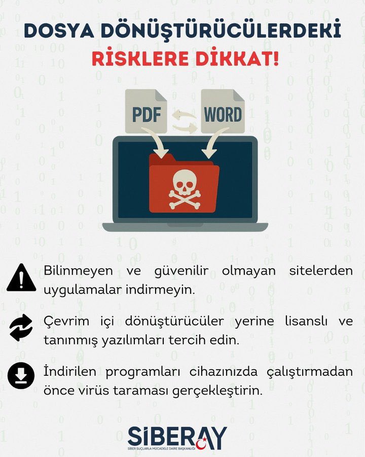 Dosya dönüştürme servislerinin barındırdığı gizli tehlikelere DİKKAT!
